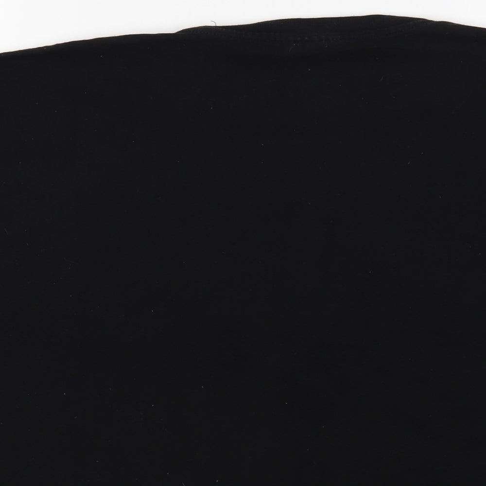 Womens UK Size M Topshop Black Basic T-Shirt