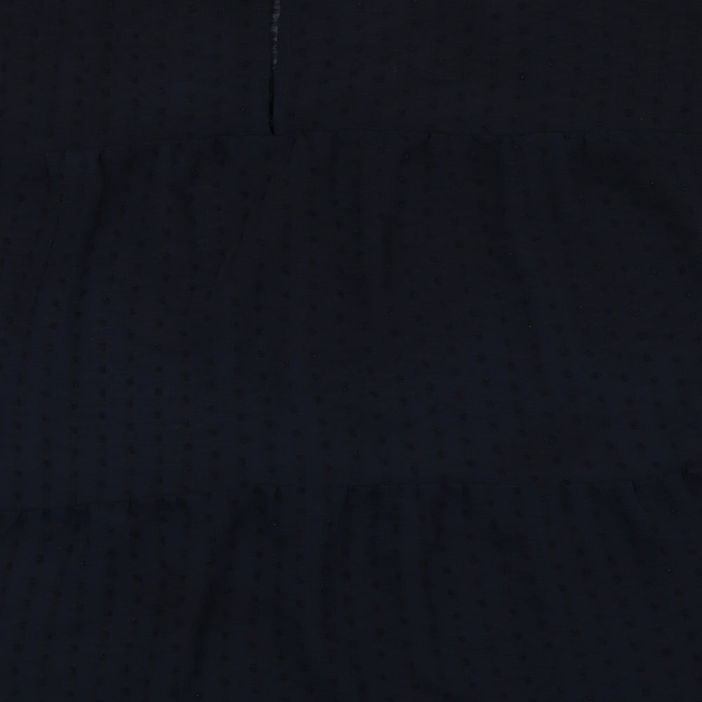 Womens UK Size 8 NEXT Black Basic Blouse