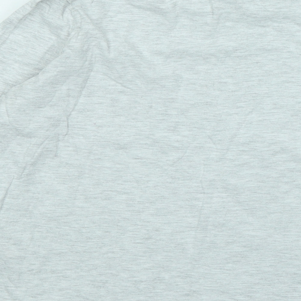 Matalan Girls Grey Cotton Basic T-Shirt Size 10 Years Round Neck - Love What You Do