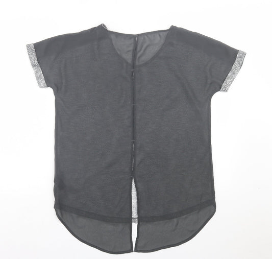 Womens UK Size 10 NEXT Grey Basic T-Shirt