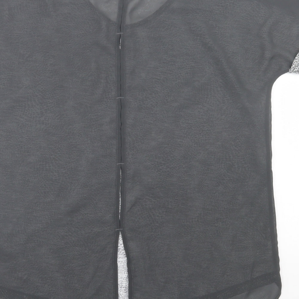 Womens UK Size 10 NEXT Grey Basic T-Shirt