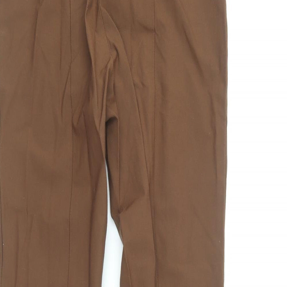 Womens UK Size 6 Monki Regular Fit Brown Trousers