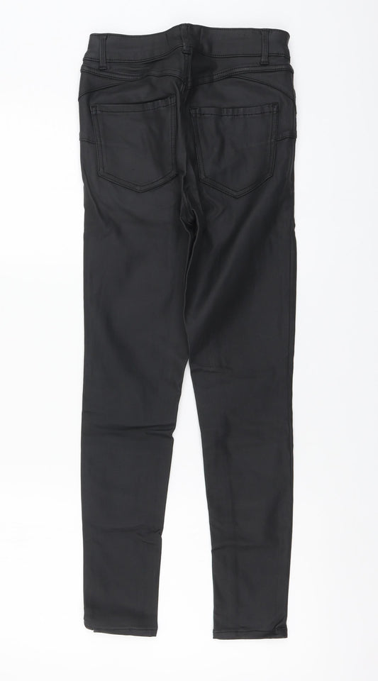 New Look Womens Black Viscose Harem Trousers Size 8 L26 in Regular Button