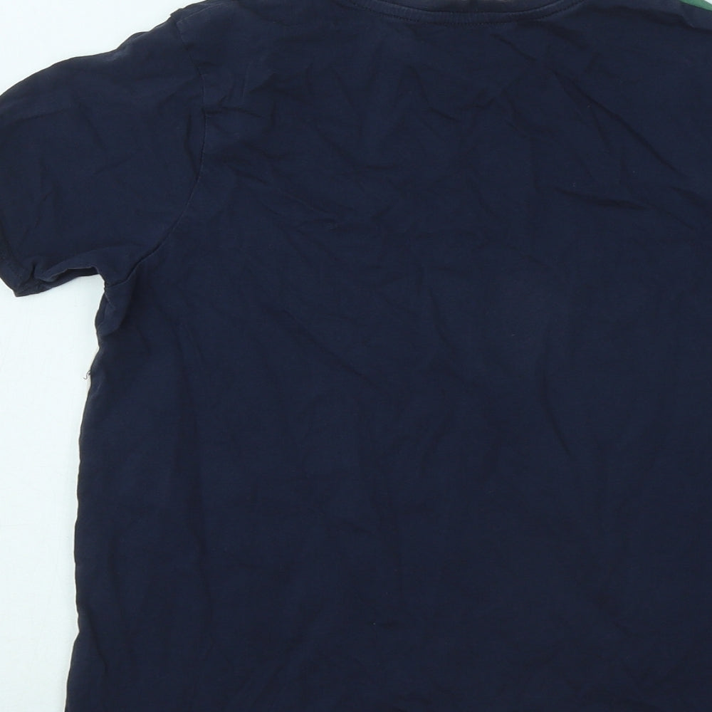 George Boys Multicoloured Colourblock Cotton Basic T-Shirt Size 11-12 Years Round Neck