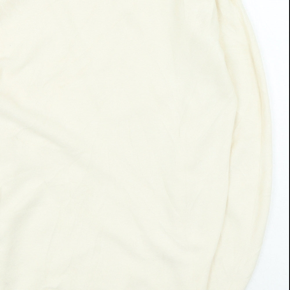 Womens UK Size S Preworn Beige Pullover Jumper