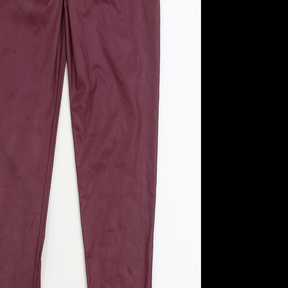 Womens UK Size XL Preworn Regular Fit Jegging Purple Trousers