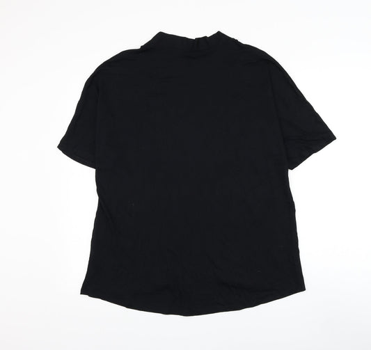 George Womens Black V-Neck Viscose Cardigan Jumper Size 12