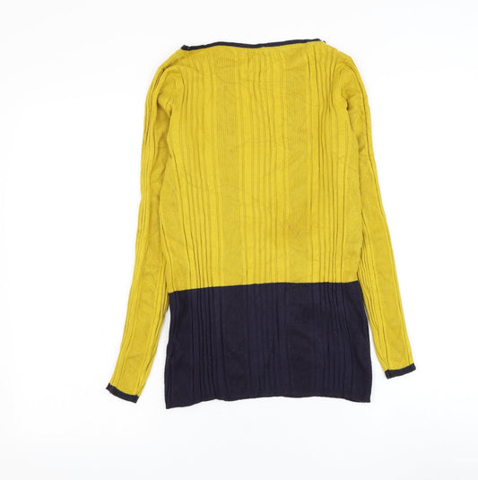 Womens UK Size 12 Marks and Spencer Yellow Pullover Jumper