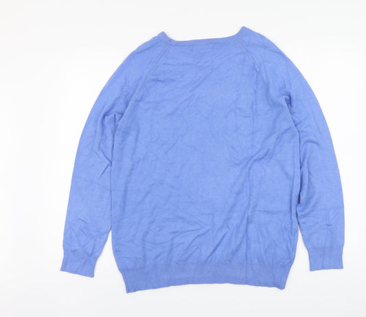 Womens UK Size L Dunnes Stores Blue Pullover Jumper