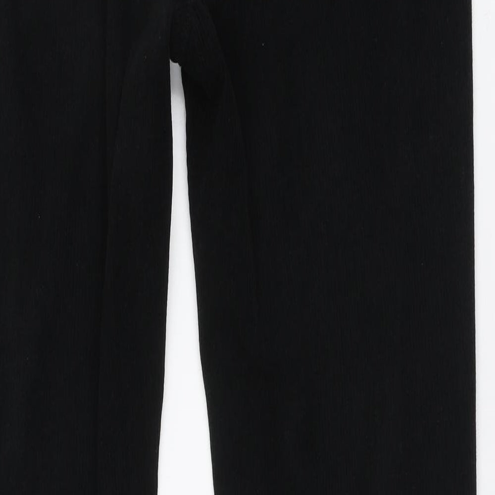 SheIn Womens Black Polyester Bootcut Jeans Size M L32 in Regular Button