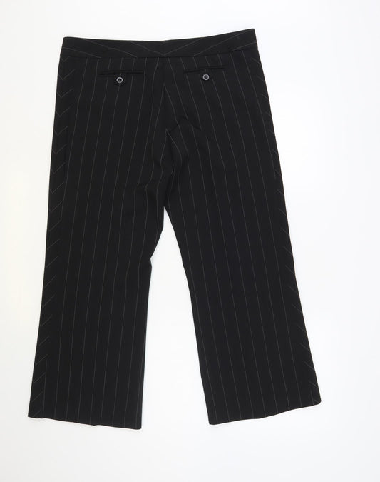 Womens UK Size 14 Atmosphere Regular Fit Dress Pants Black Trousers