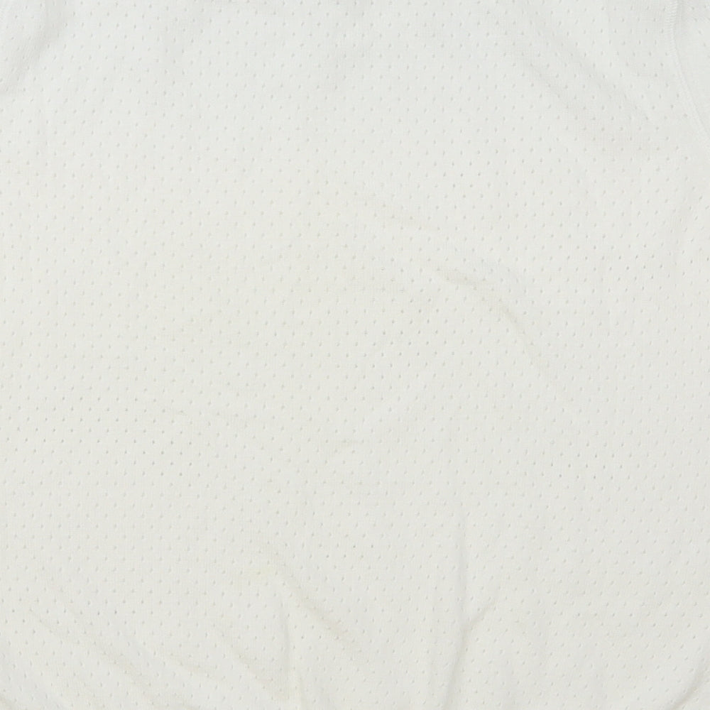 Gap Womens White Boat Neck Cotton Pullover Jumper Size L