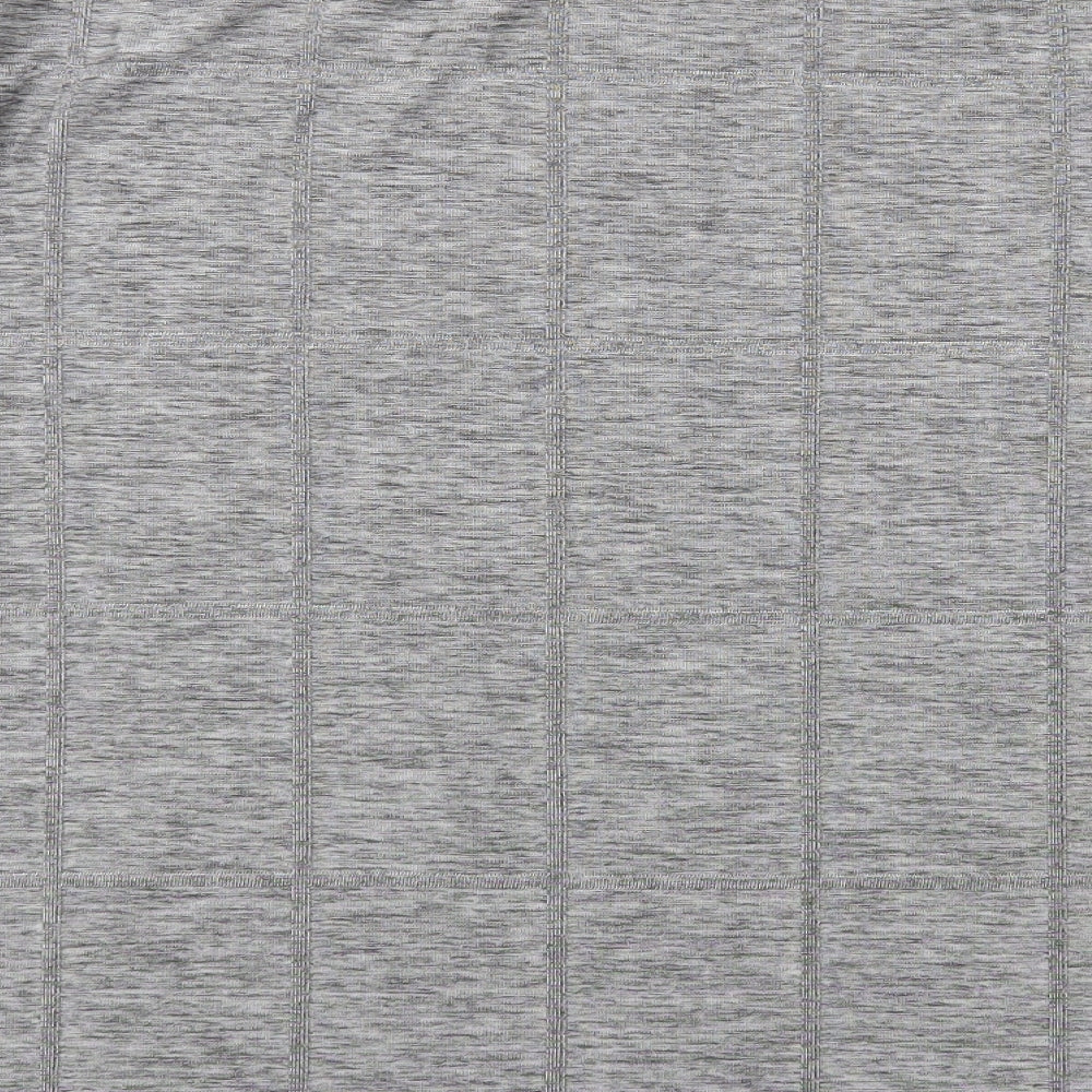 F&F Womens Grey Round Neck Check Polyester Pullover Jumper Size L