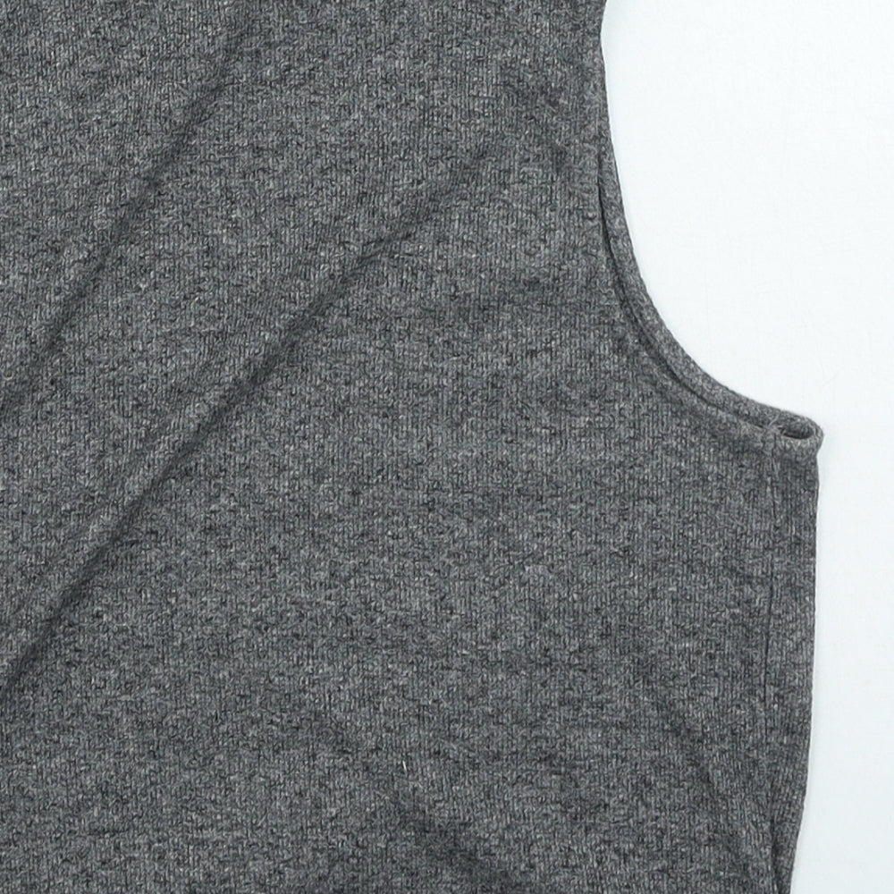 Womens UK Size M H&M Grey Cropped Tank