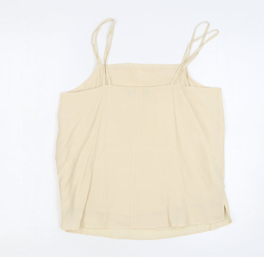 Womens UK Size 10 Marks and Spencer Beige Camisole Tank