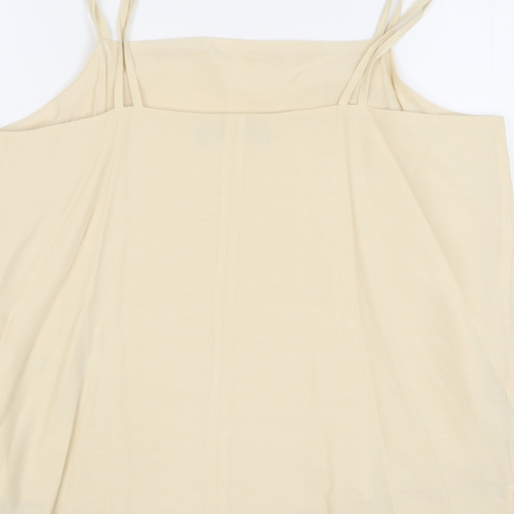 Womens UK Size 10 Marks and Spencer Beige Camisole Tank
