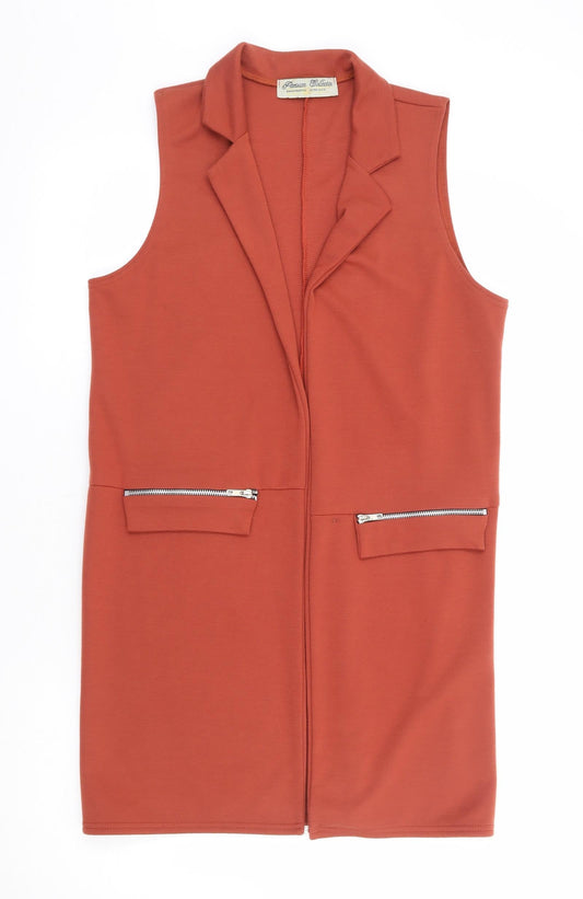 Womens UK Size 12 Parisian Collection Orange Gilet