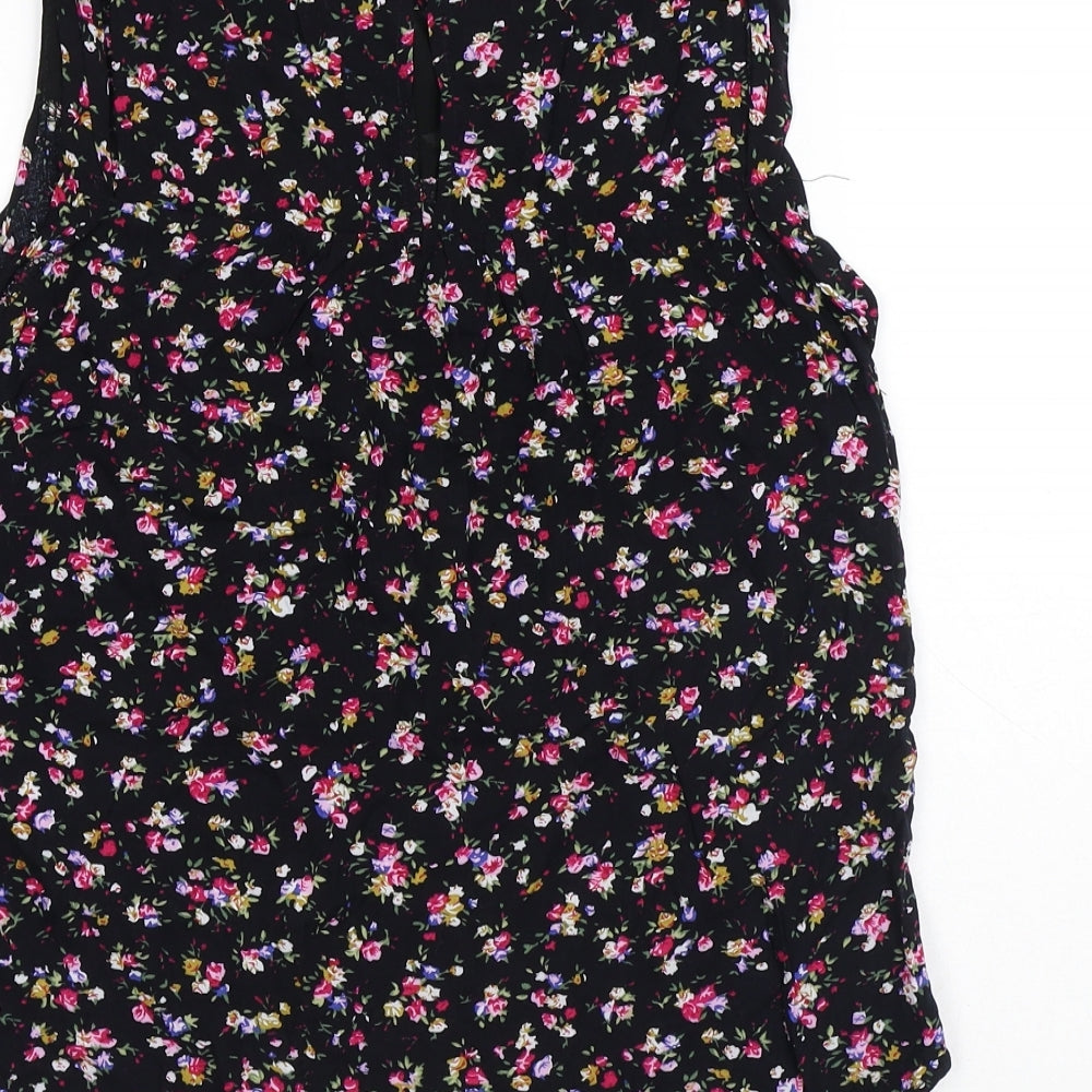 Womens UK Size 8 New Look Black Basic Tank
