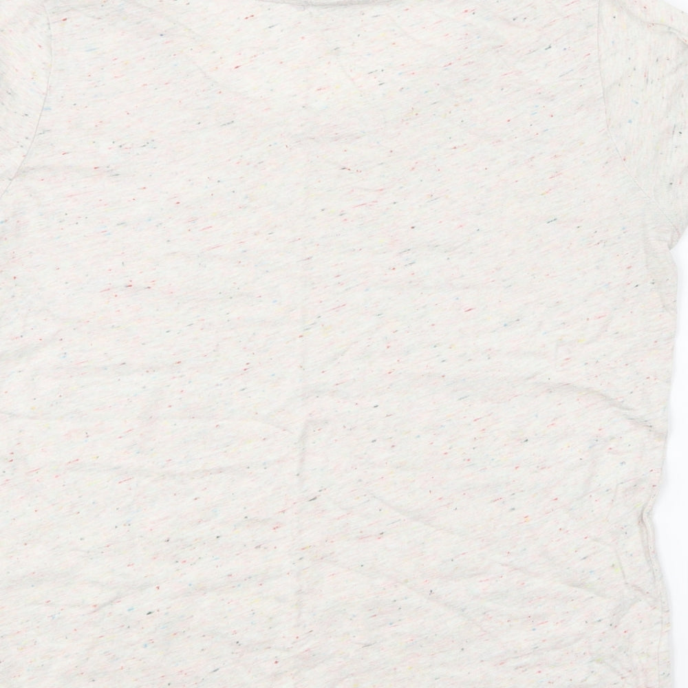 Womens UK Size S H&M Beige Basic T-Shirt