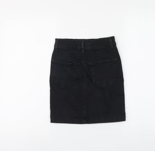 Womens UK Size 4 Denim & Co. Mini Denim Skirt