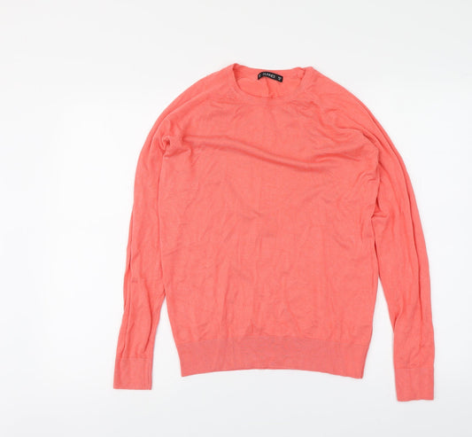 Womens UK Size M Dunnes Stores Orange Pullover Jumper