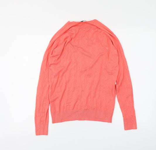 Womens UK Size M Dunnes Stores Orange Pullover Jumper