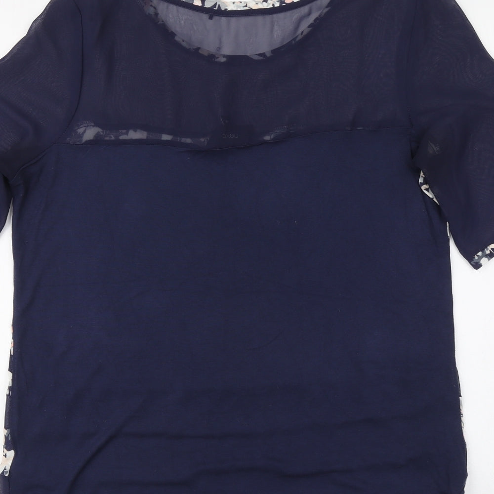 Womens UK Size 12 NEXT Blue Basic T-Shirt