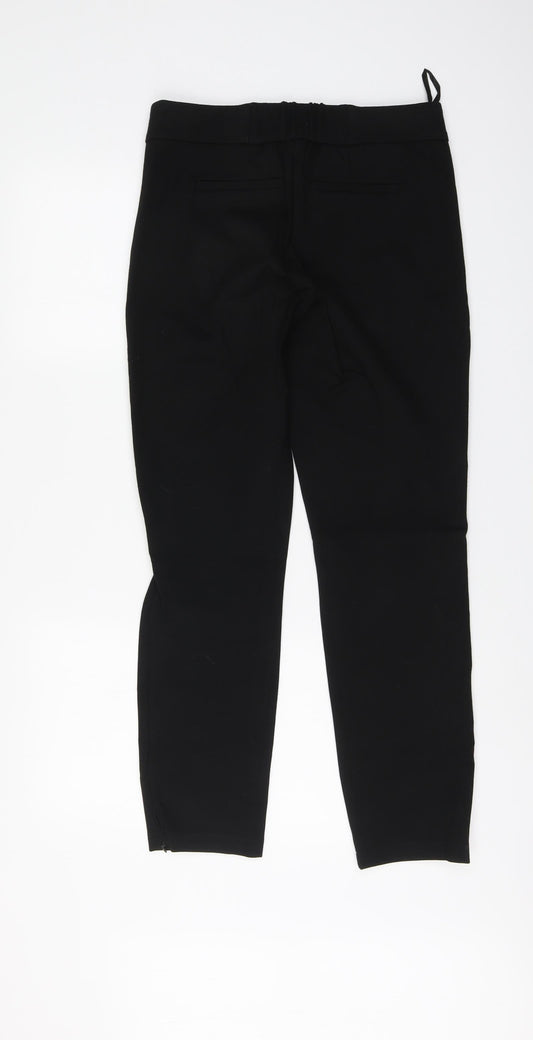 Womens UK Size 10 Gallery Regular Fit Chino Black Trousers