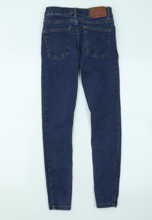 Womens UK Size 6 Diverse Regular Fit Skinny Blue Jeans