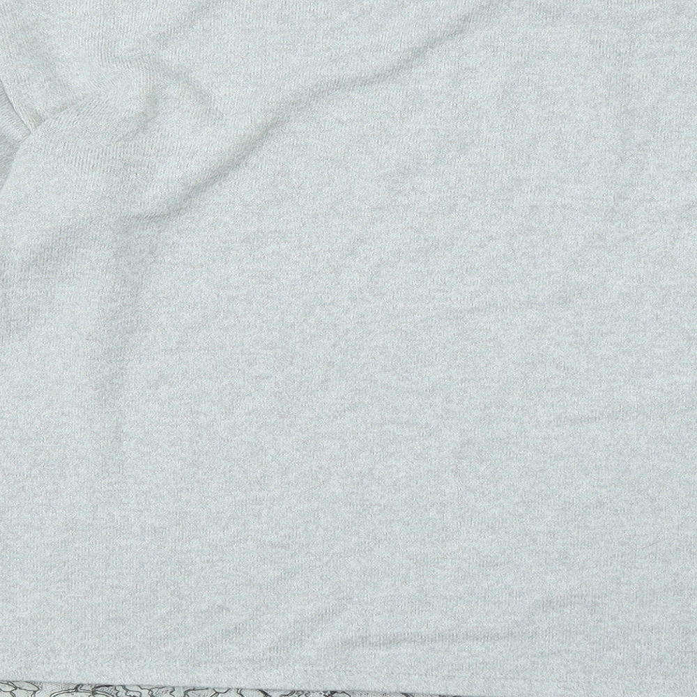 F&F Womens Grey Round Neck Viscose Pullover Jumper Size 8