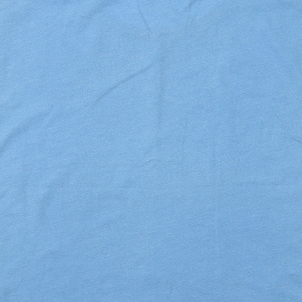 Womens UK Size 10 Marks and Spencer Blue Basic T-Shirt