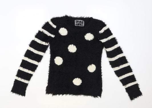 Womens UK Size S Dunnes Stores Black Pullover Jumper