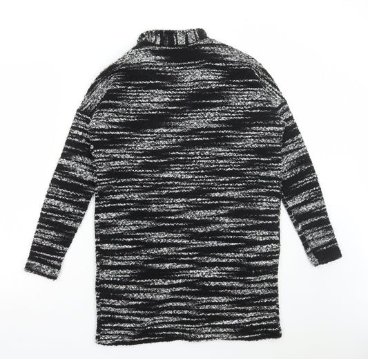 Womens UK Size 10 Warehouse Grey Cardigan Jumper