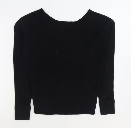 Womens UK Size S PRETTYLITTLETHING Black Pullover Jumper