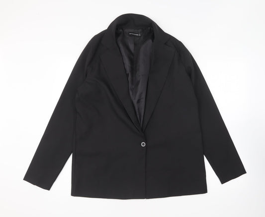 Womens UK Size 12 PRETTYLITTLETHING Black Jacket