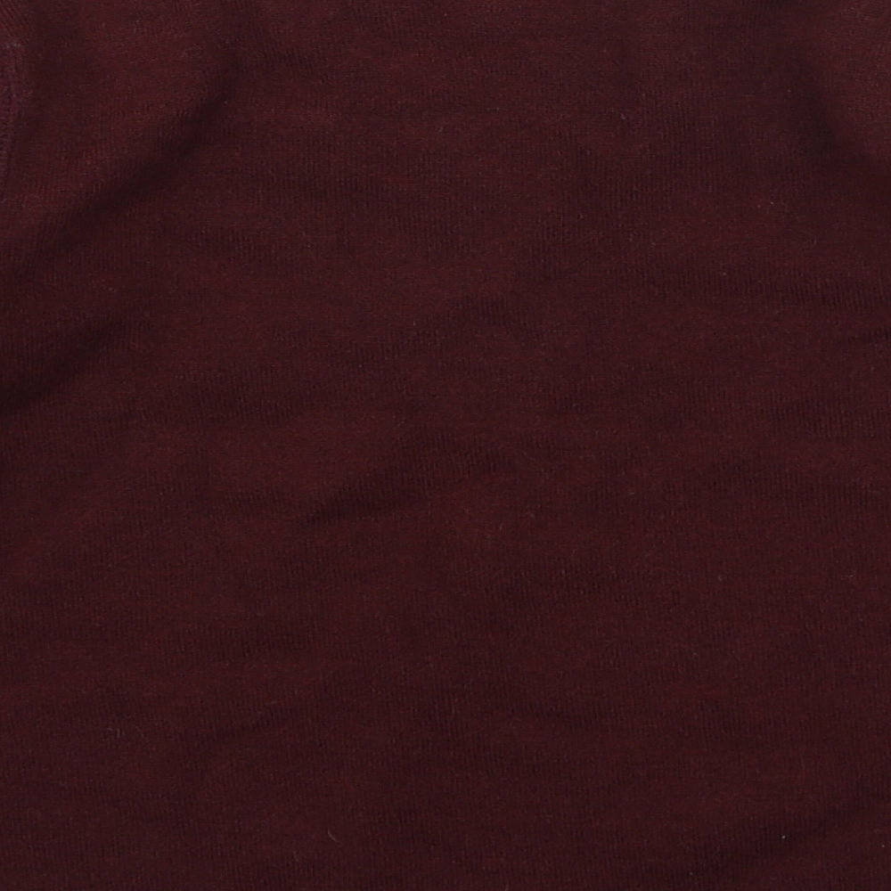 Autograph Womens Purple High Neck Acrylic Pullover Jumper Size 8