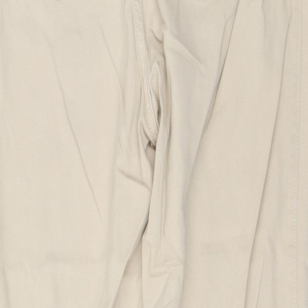 Womens UK Size S H&M Regular Fit Beige Trousers