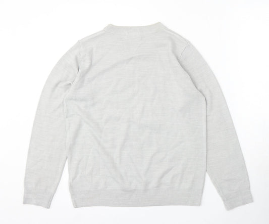 Womens UK Size 10 Marks and Spencer Grey Pullover Jumper