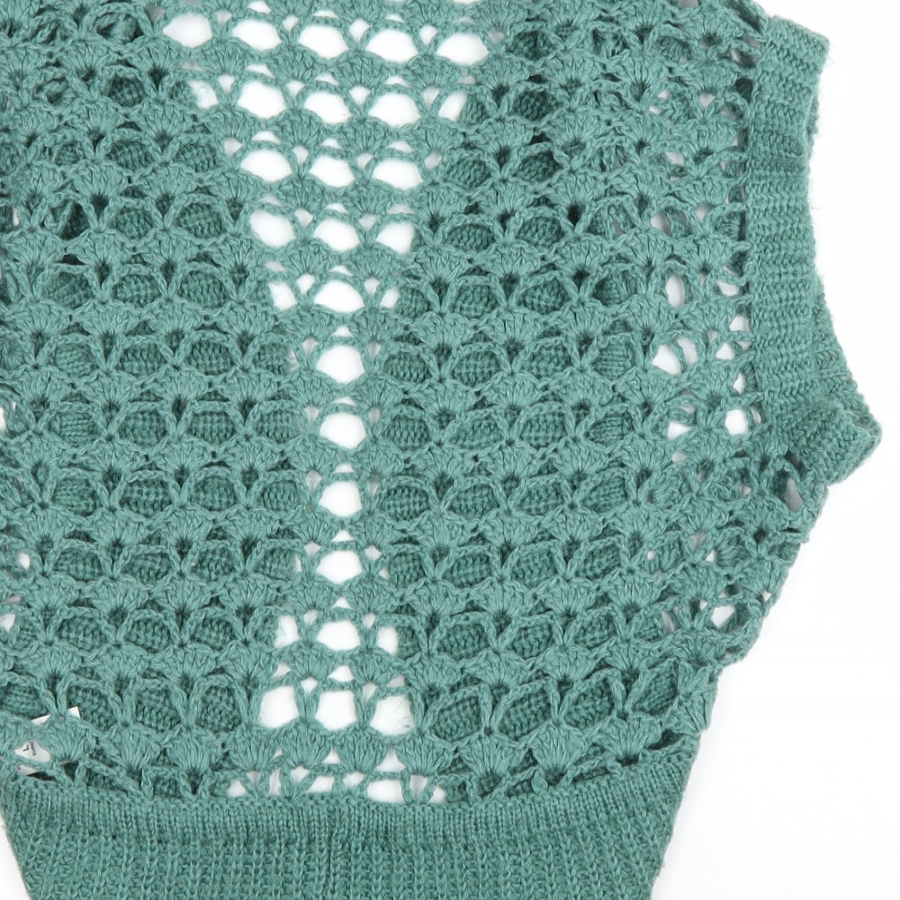 Womens UK Size L Dorothy Perkins Green Cardigan Jumper