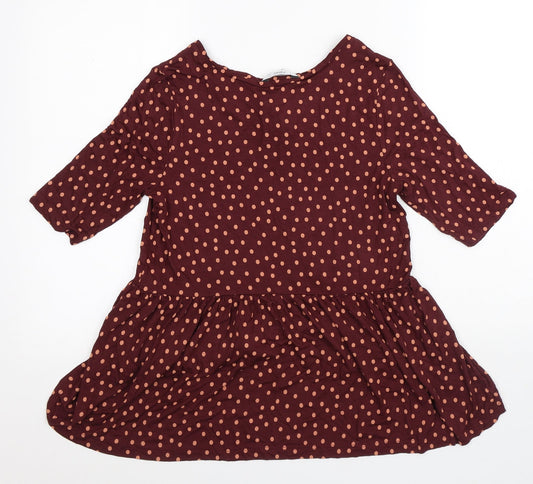 Womens UK Size 8 NEXT Red Basic Blouse