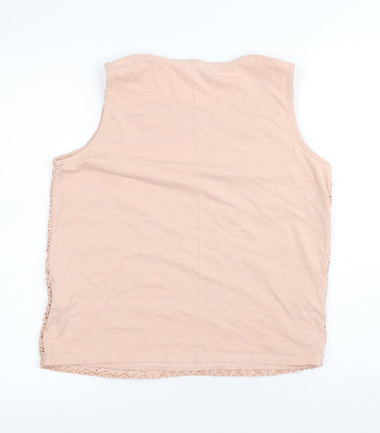 Womens UK Size 14 Intuition Pink Basic Tank