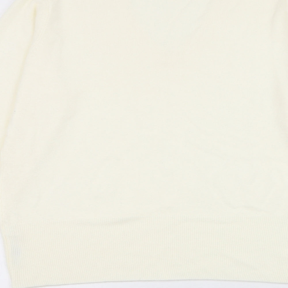 Womens UK Size 12 Debenhams White Pullover Jumper