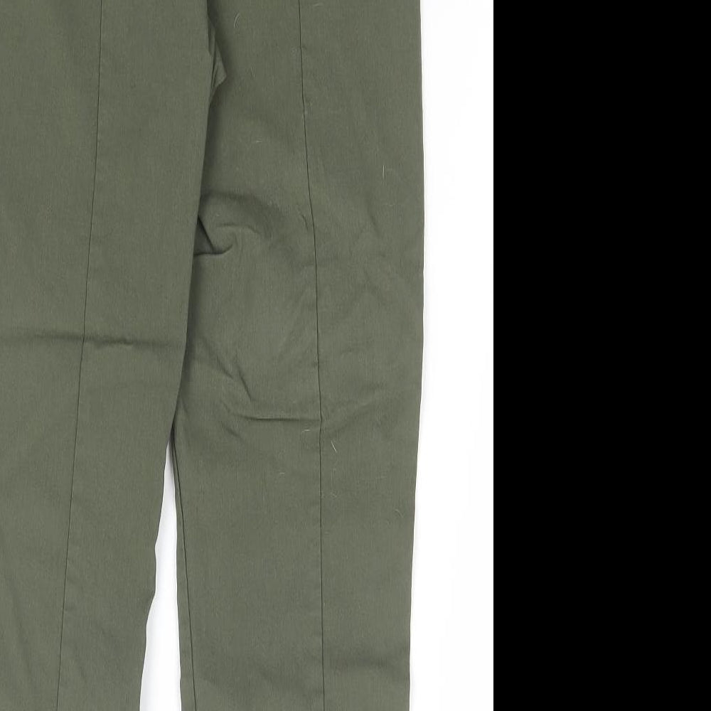 Womens UK Size XS Dunnes Stores Regular Fit Green Trousers