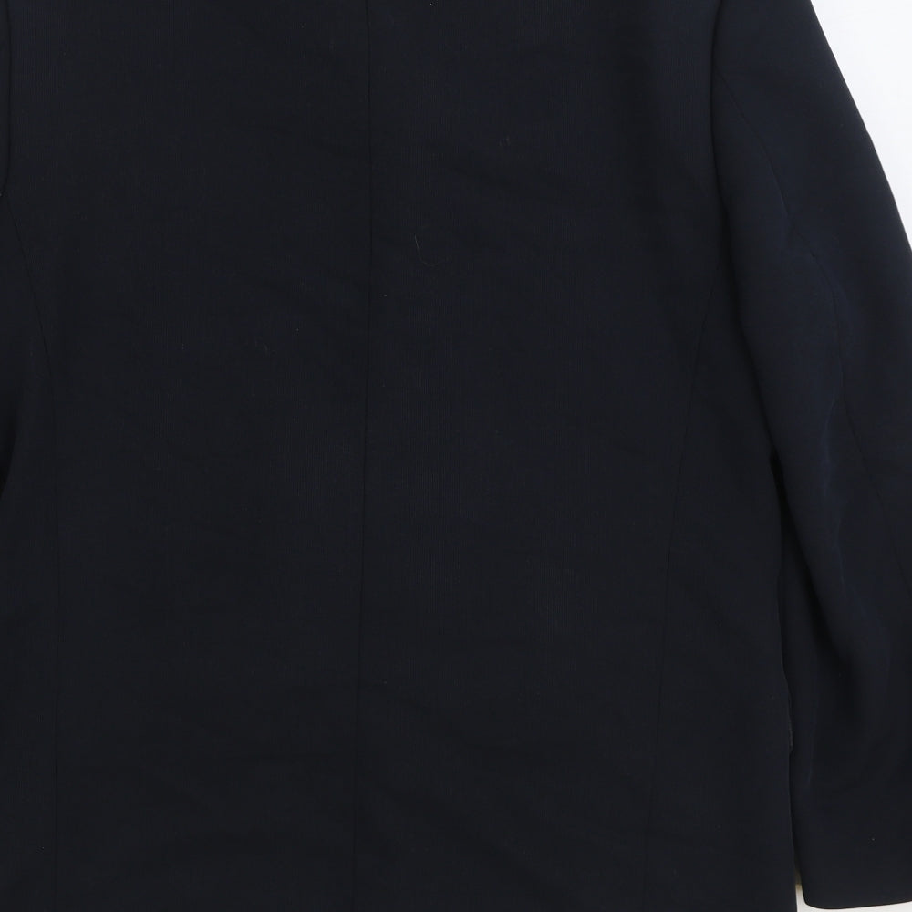 Mens UK Size 40 River Island Regular Black Suit Jacket