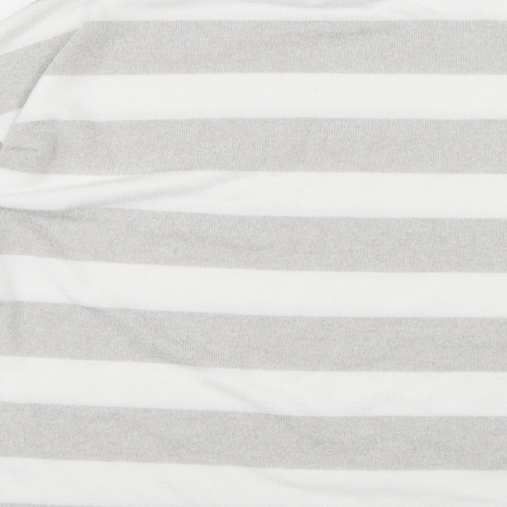 TU Womens Multicoloured Roll Neck Striped Polyester Pullover Jumper Size 10