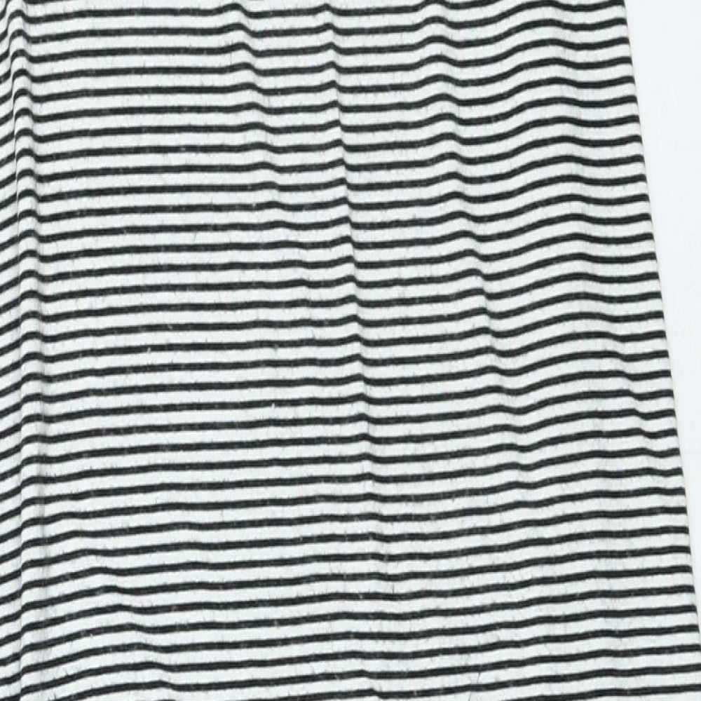 Only Womens Black Striped Viscose Maxi Skirt Size S