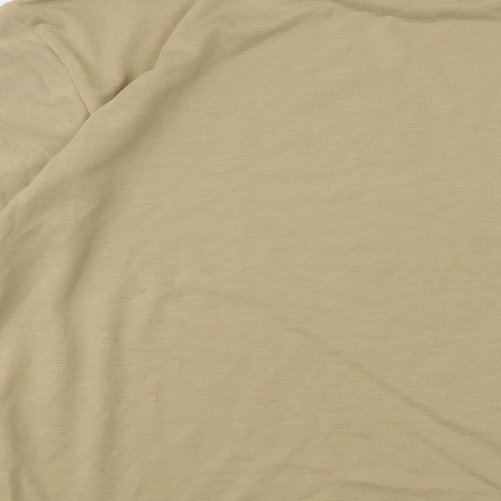 SheIn Womens Beige Polyester Basic T-Shirt Size M Round Neck - Icing On The Cake