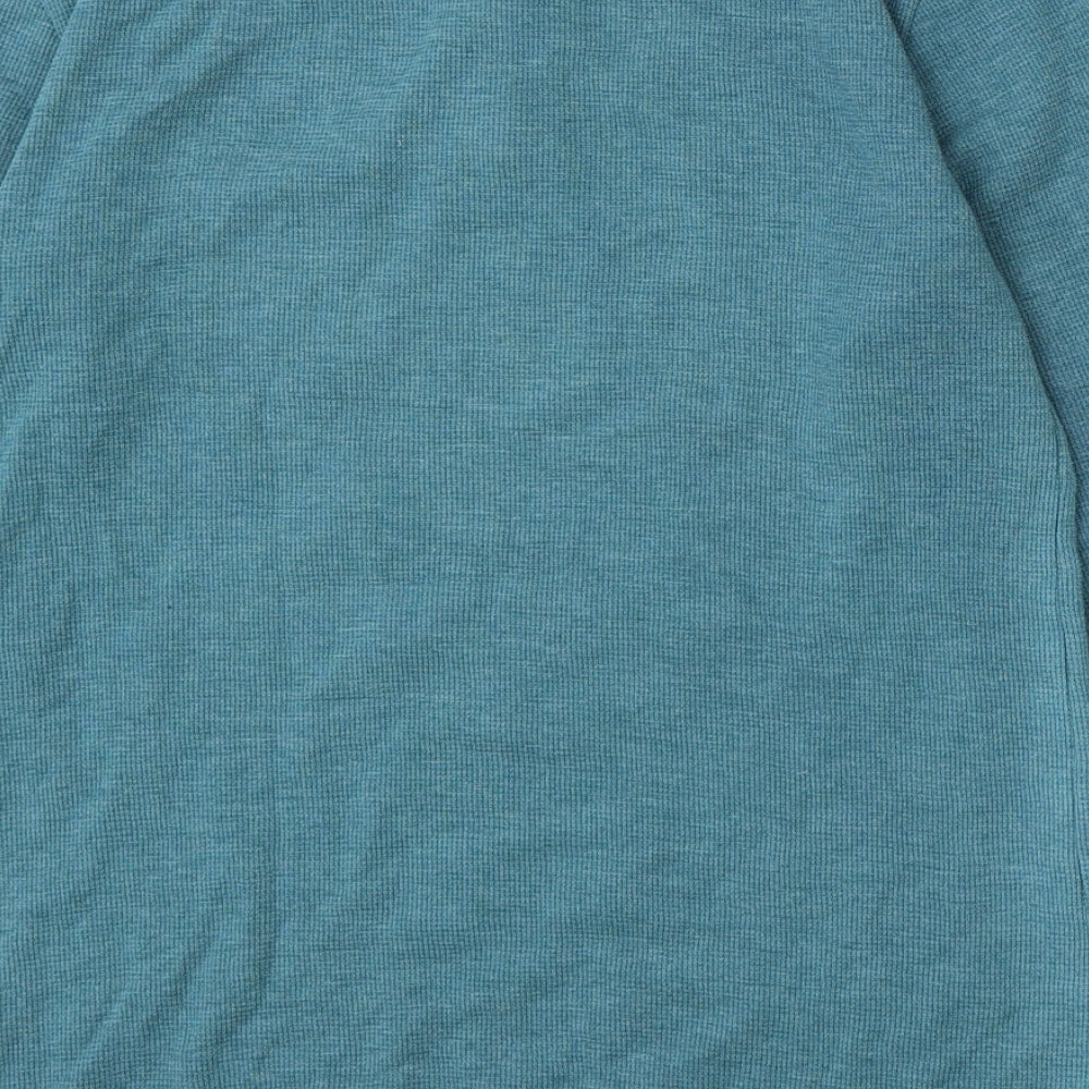 River Island Mens Blue Round Neck Polyester Pullover Jumper Size S