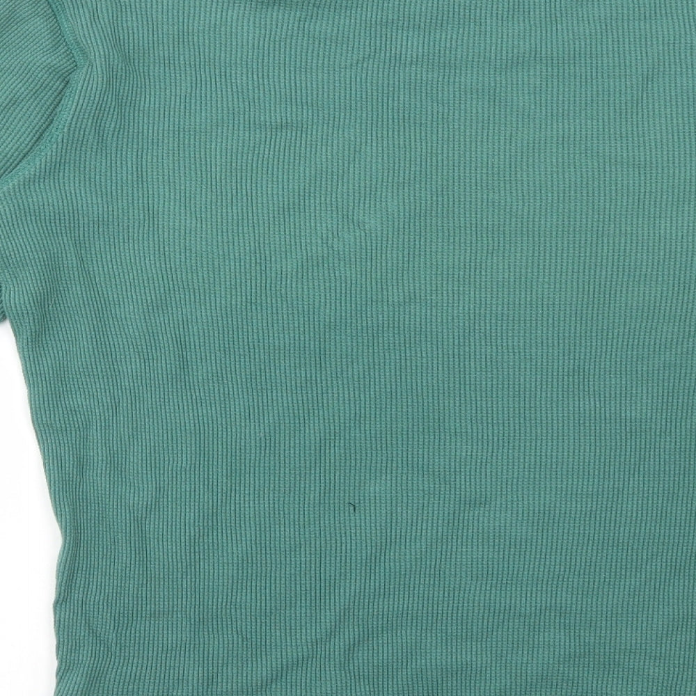 Gap Mens Green Round Neck Cotton Pullover Jumper Size S