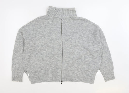 Womens UK Size 10 Topshop Grey Pullover Jumper